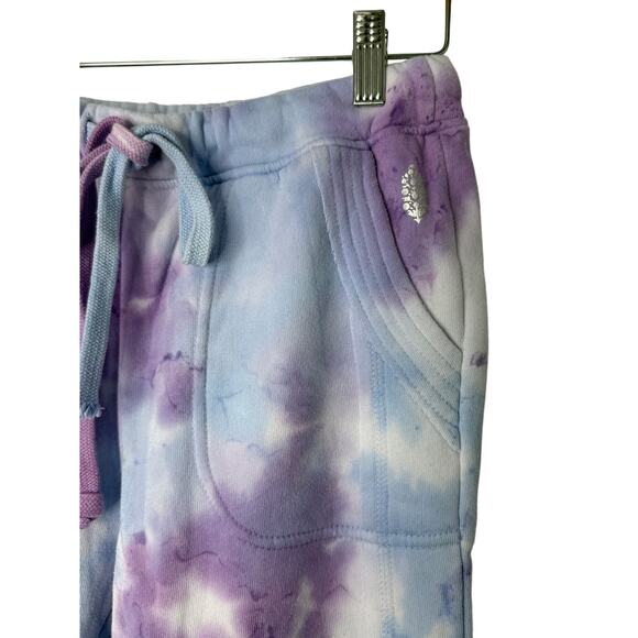 Free People Movement Work It Out Joggers XS Purple Blue Tie Dye Sweatpants - Picture 7 of 9
